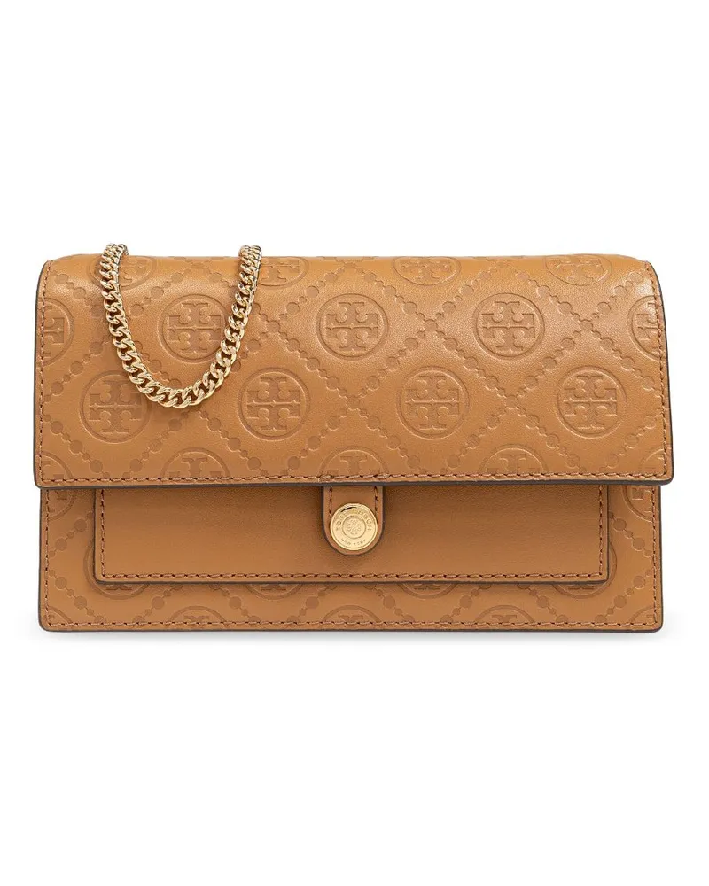 Tory Burch Umhängetasche mit T-Monogramm - Braun Braun