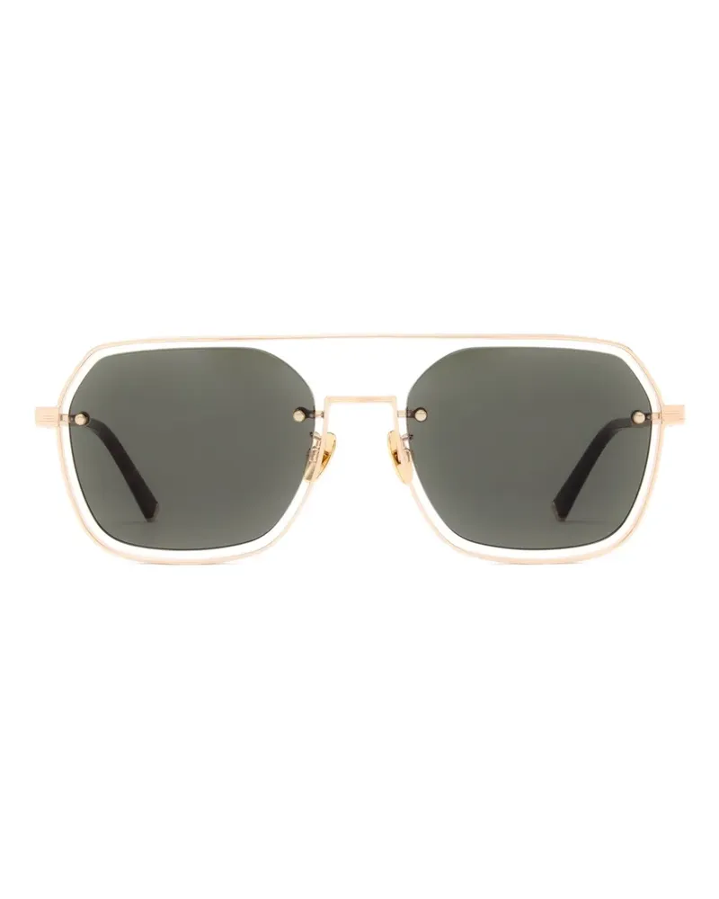 Police Sonnenbrille mit geometrischem Gestell - Gold Gold