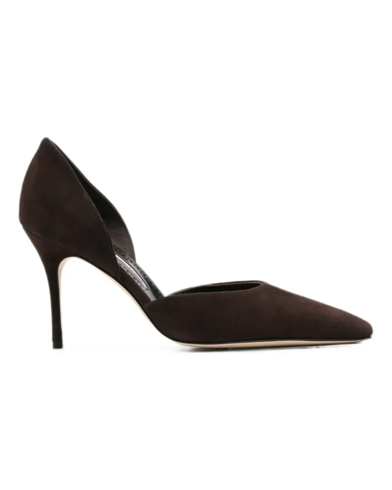 Manolo Blahnik Taylernu pointed-toe pumps - Braun Braun