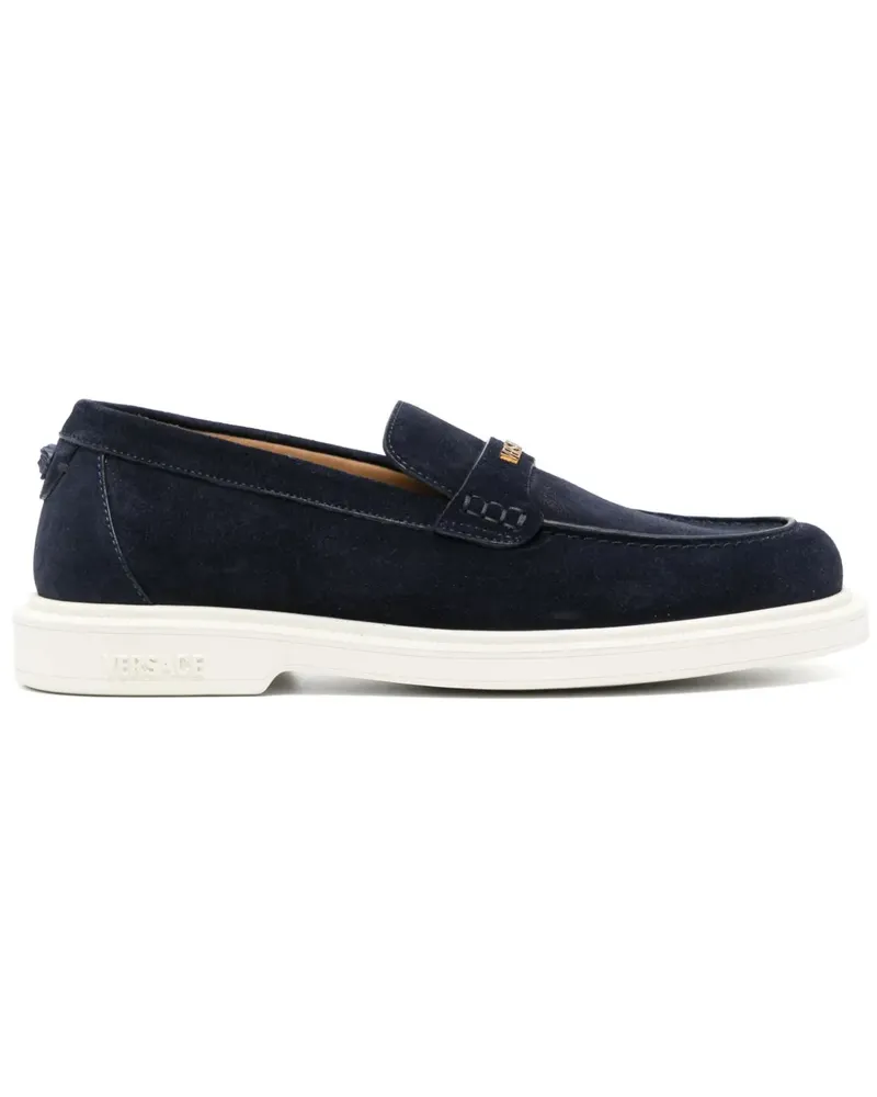 Versace Giuliano Loafer aus Wildleder - Blau Blau