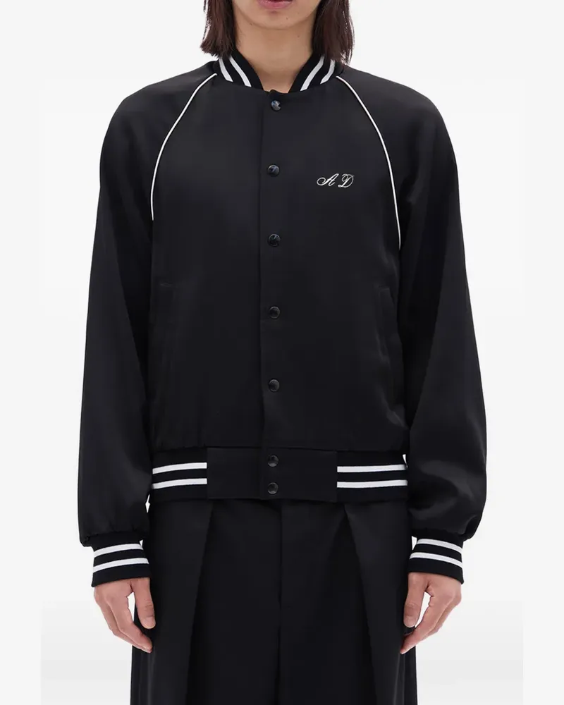 Ann Demeulemeester Lovers Forever raglan-sleeve bomber jacket - Schwarz Schwarz