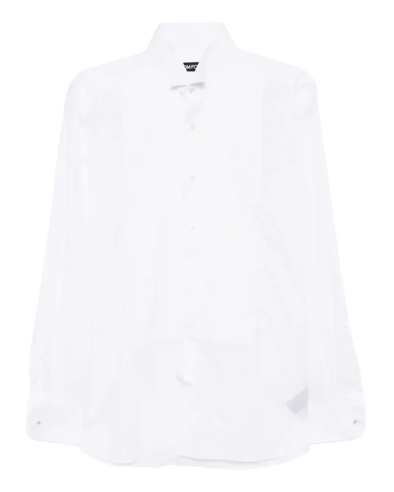 Tom Ford Cocktail Hemd aus Voile - Weiß Weiß