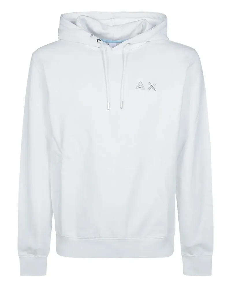 Sun68 Hoodie mit Logo-Stickerei - Weiß Weiß