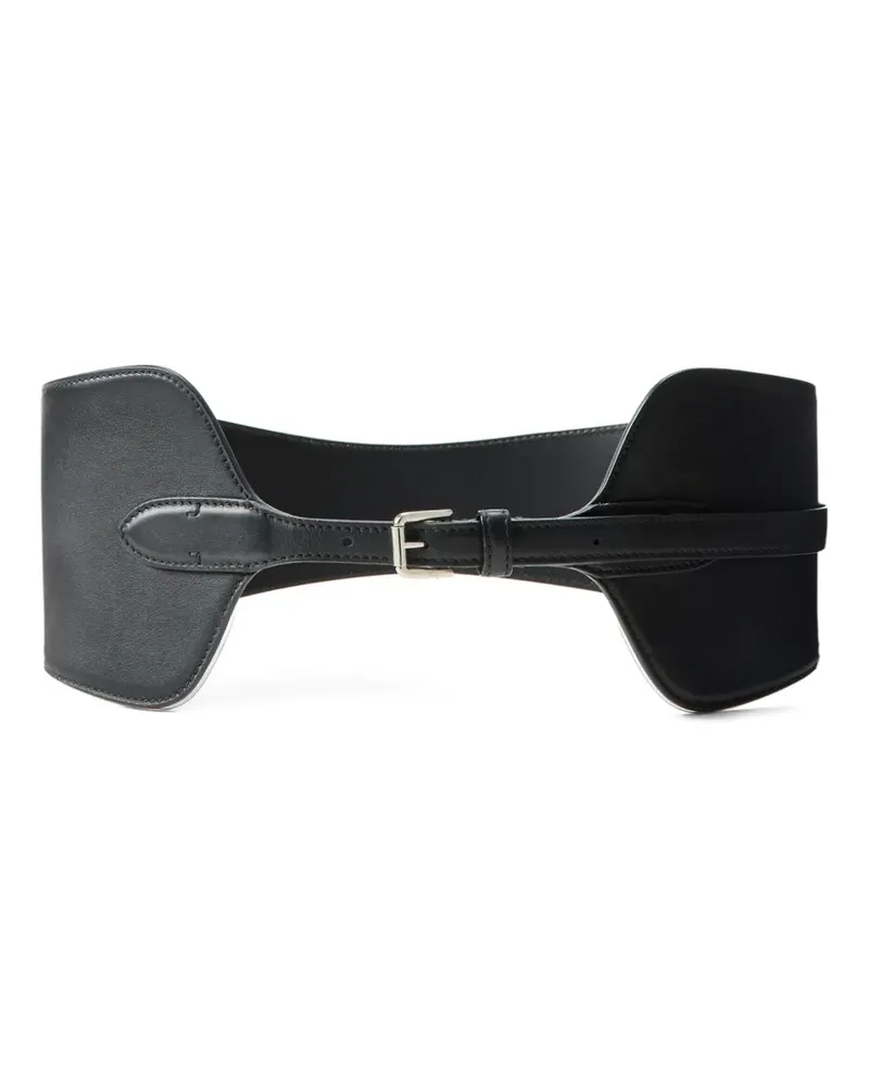 Ralph Lauren Gürtel in Korsett-Optik - Schwarz Schwarz