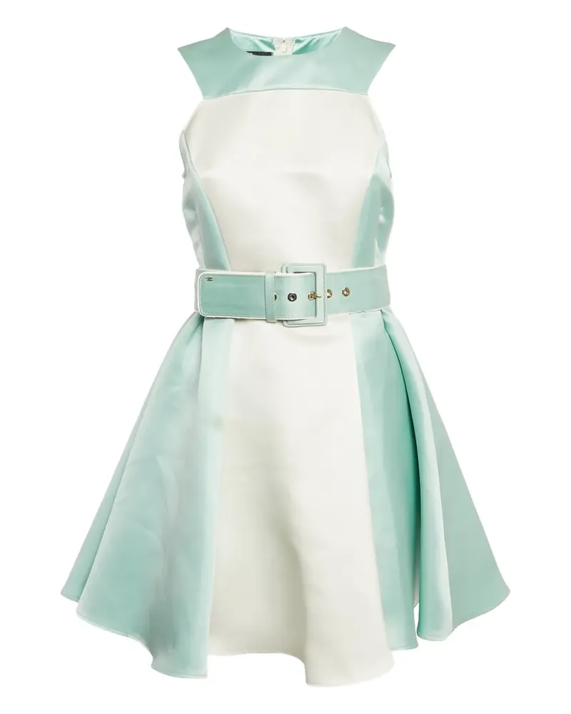 Elisabetta Franchi Pre-owned zweifarbiges Kleid mit Gürtel - Blau Blau