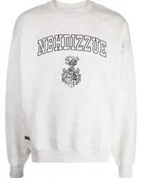 Izzue x Neighborhood Sweatshirt mit Logo-Print Grau