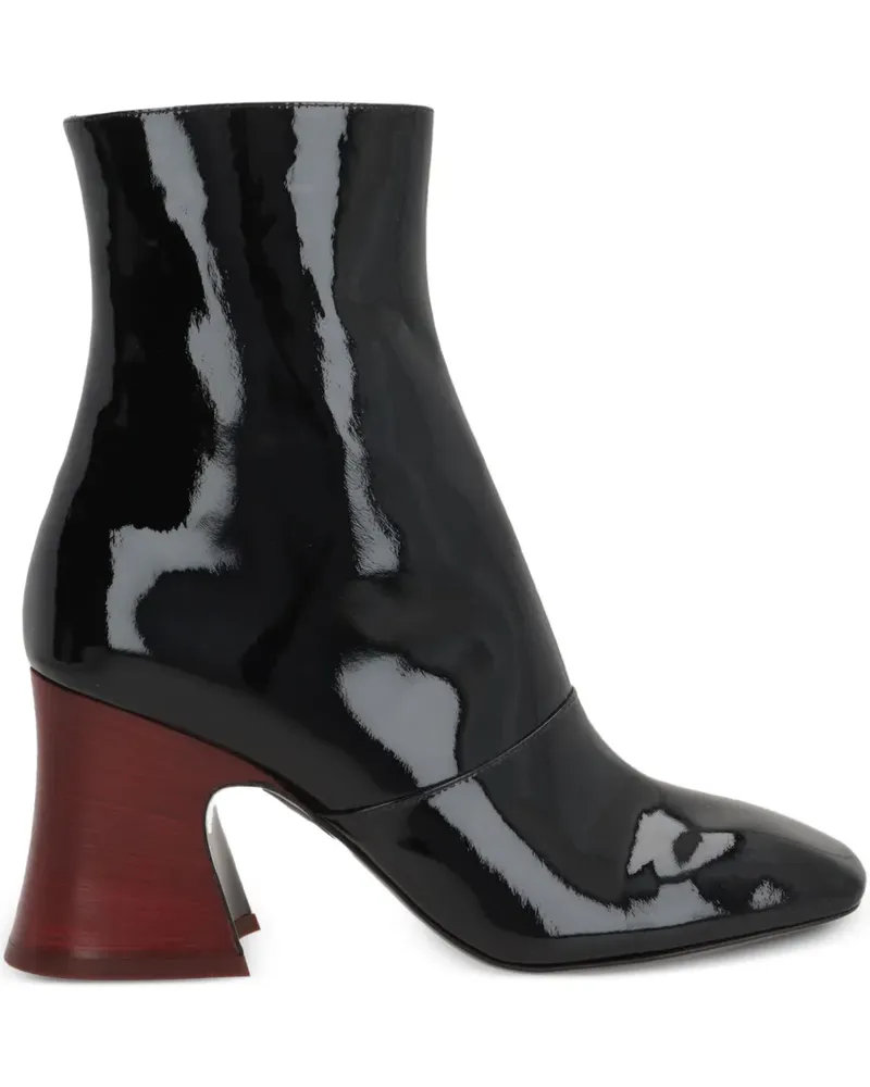 Chloé Stiefel mit Blockabsatz 80mm - Schwarz Schwarz