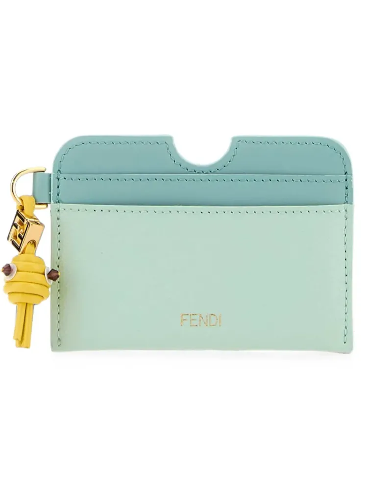 Fendi FF Diamonds leather card holder - Grün Grün