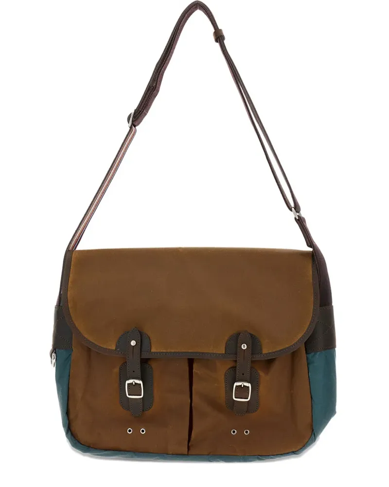 Barbour x Paul Smith Tarras waxed messenger bag - Braun Braun