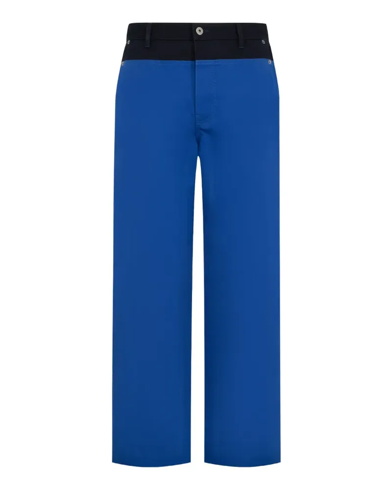 Loewe Hose mit Kontrastbund - Blau Blau