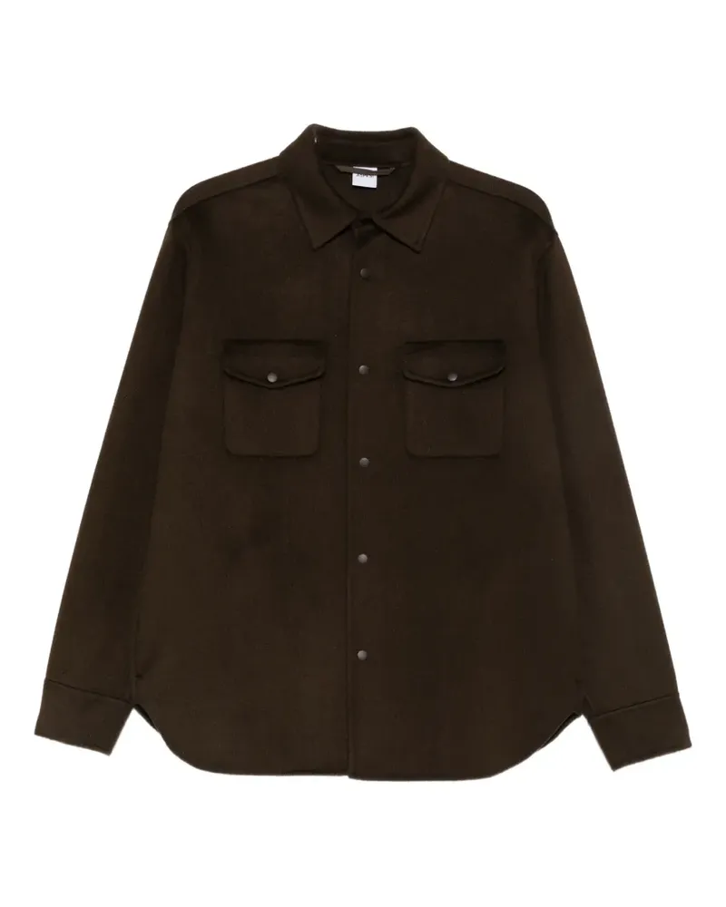 ASPESI Hemdjacke aus Wollfilz - Braun Braun