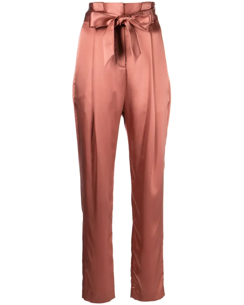 mason by michelle mason Taillenhose mit Bundfalten - Braun Braun