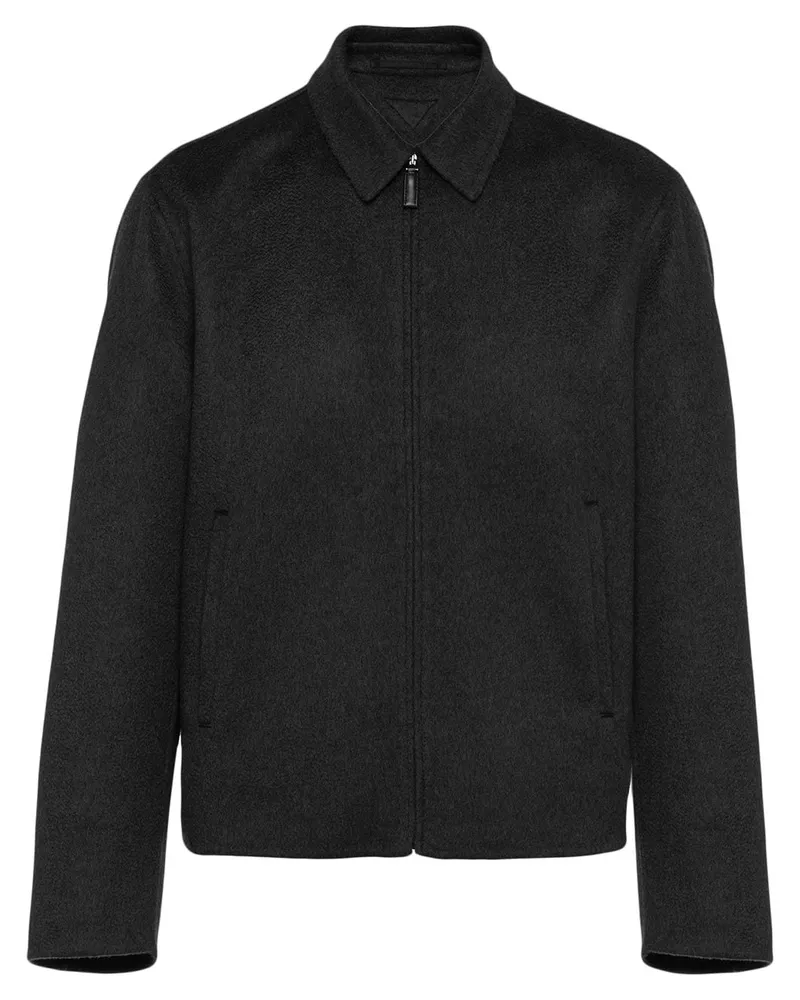 Prada Hemdjacke mit Reißverschluss - Schwarz Schwarz