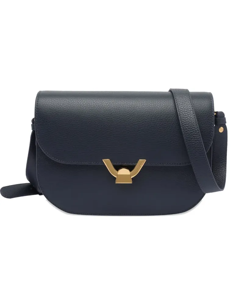 Coccinelle Schultertasche aus Leder - Blau Blau