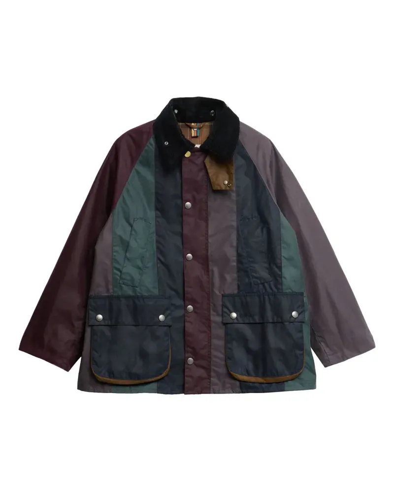 Paul Smith corduroy-collar patchwork jacket - Rot Rot