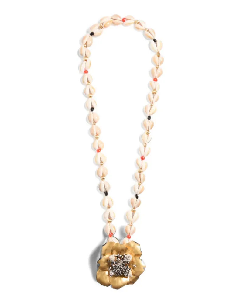 Valentino Garavani Halskette mit Blumenverzierung - Gold Gold
