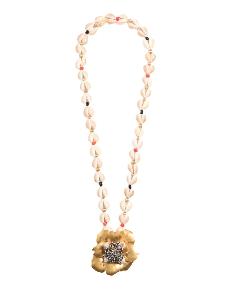 Valentino Garavani Halskette mit Blumenverzierung - Gold Gold