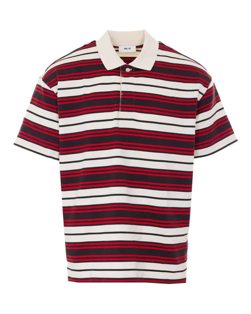 NN 07 Lionel striped polo shirt - Rot Rot