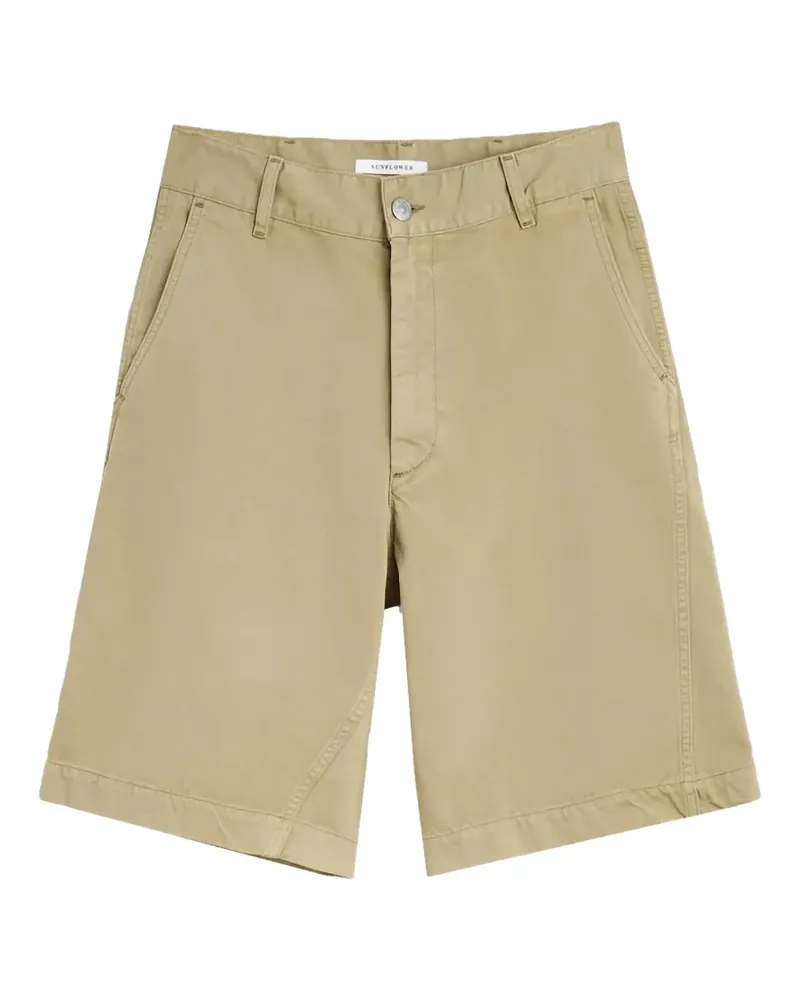 Sunflower wide-leg chino shorts - Nude Nude
