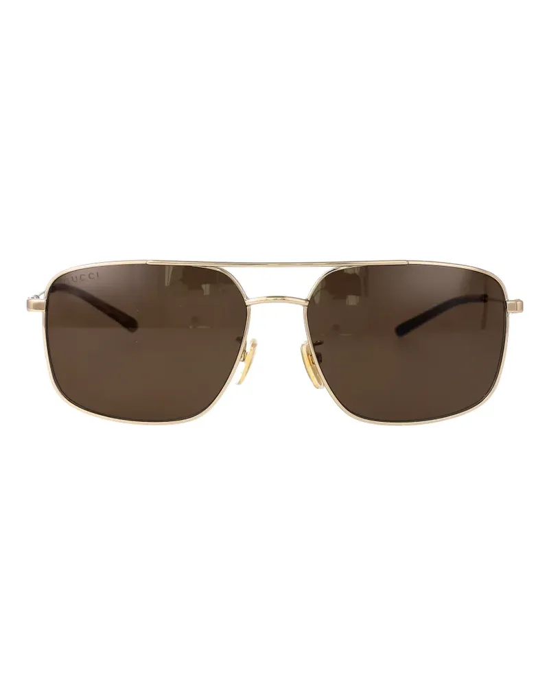 Gucci square-frame sunglasses - Gold Gold