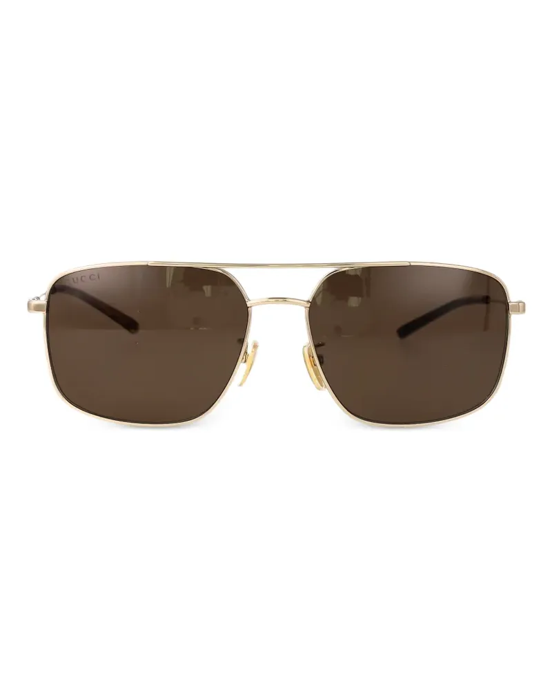 Gucci square-frame sunglasses - Gold Gold