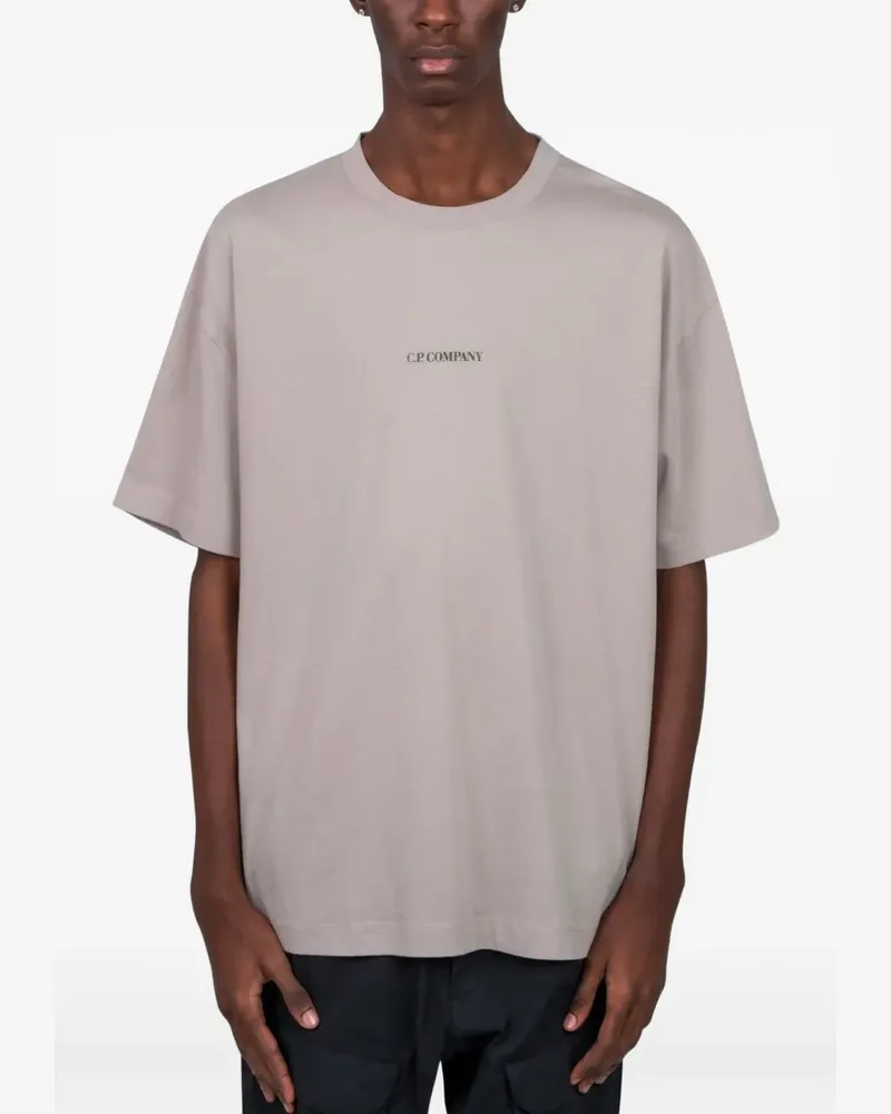 C.P. Company logo-print T-shirt - Nude Nude