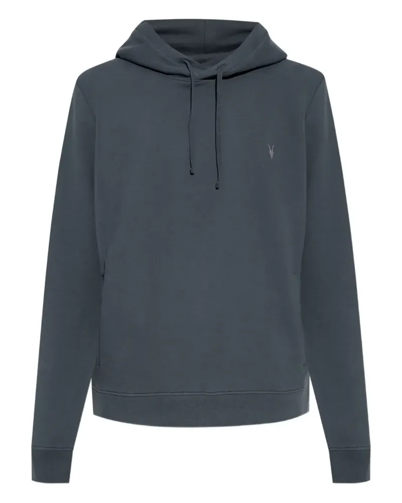 AllSaints Sweatshirt mit Logo-Stickerei - Blau Blau