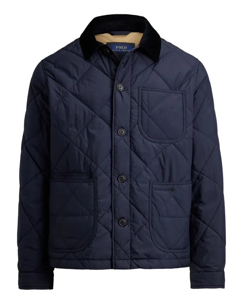 Ralph Lauren Steppjacke mit Cordkragen - Blau Blau