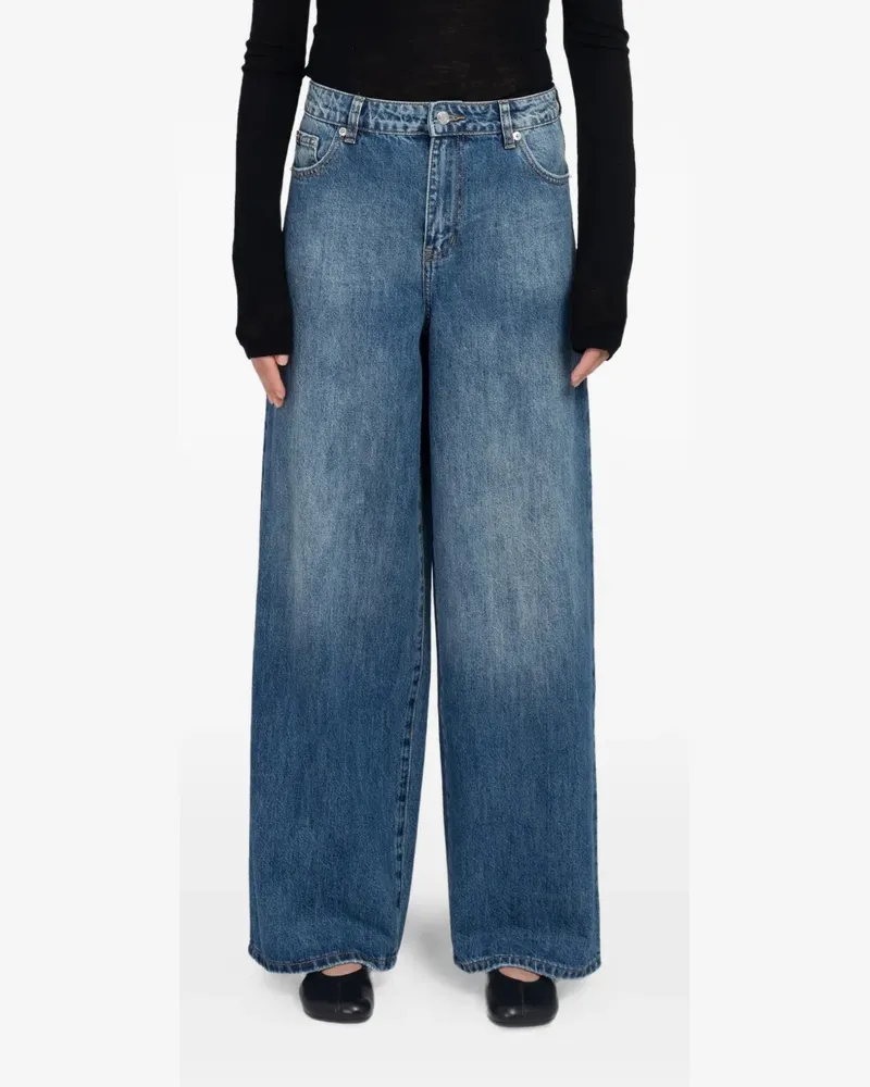 Minimum Aiyas wide-leg jeans - Blau Blau