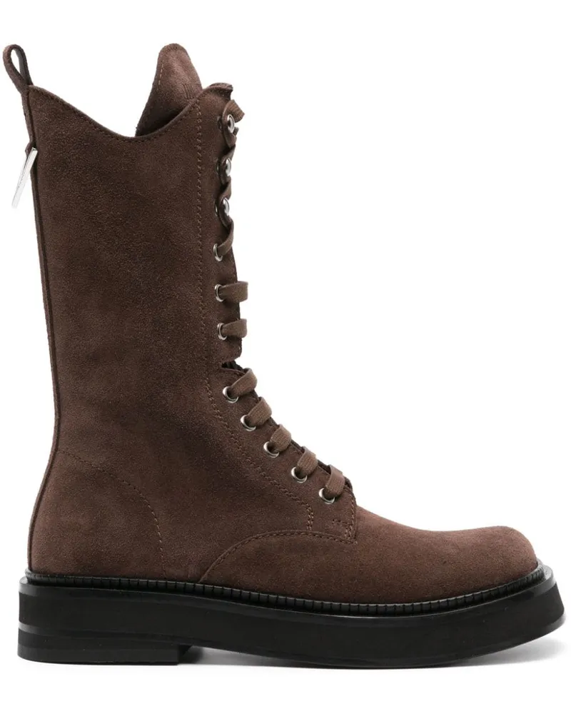 ATTICO Stiefeletten mit eckiger Kappe - Braun Braun