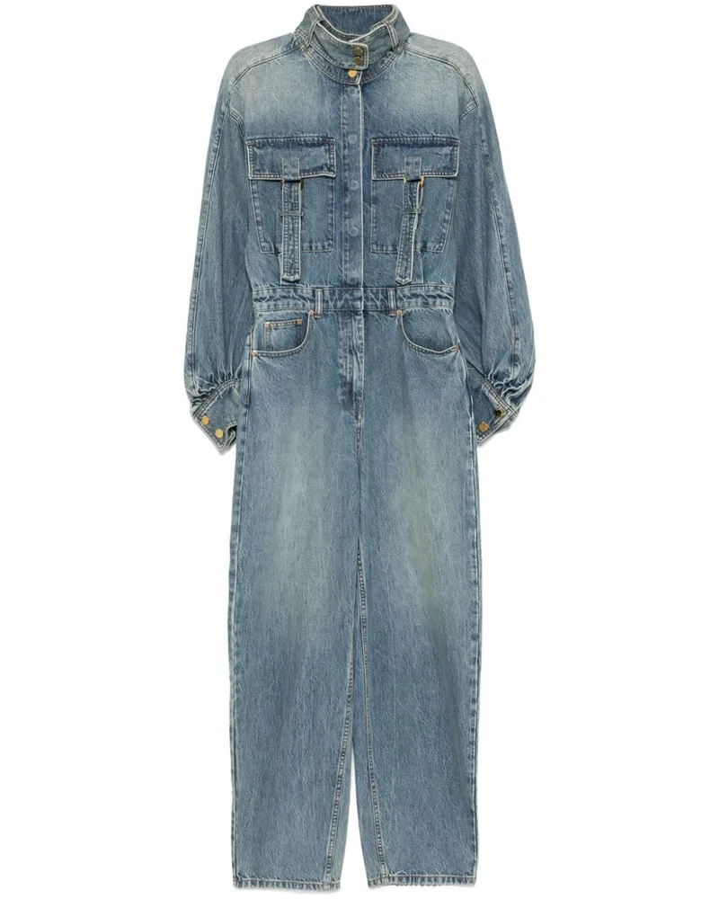 Zimmermann Illustration Jeans-Jumpsuit Blau