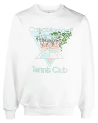 Casablanca Paris Tennis Club Icon Sweatshirt Weiß