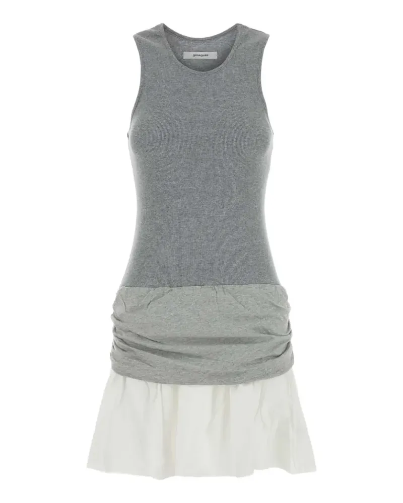 GIMAGUAS Chico ruched layered mini dress - Grau Grau