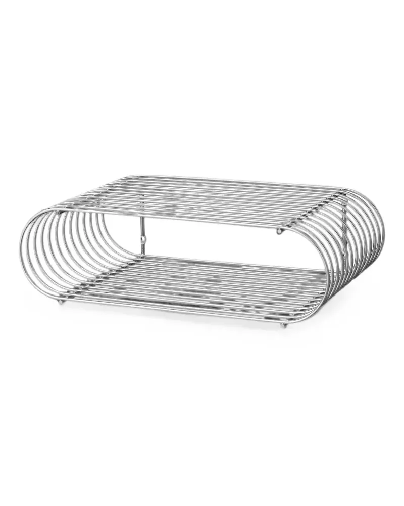 AYTM Curva sculptural shelf - Silber Silber