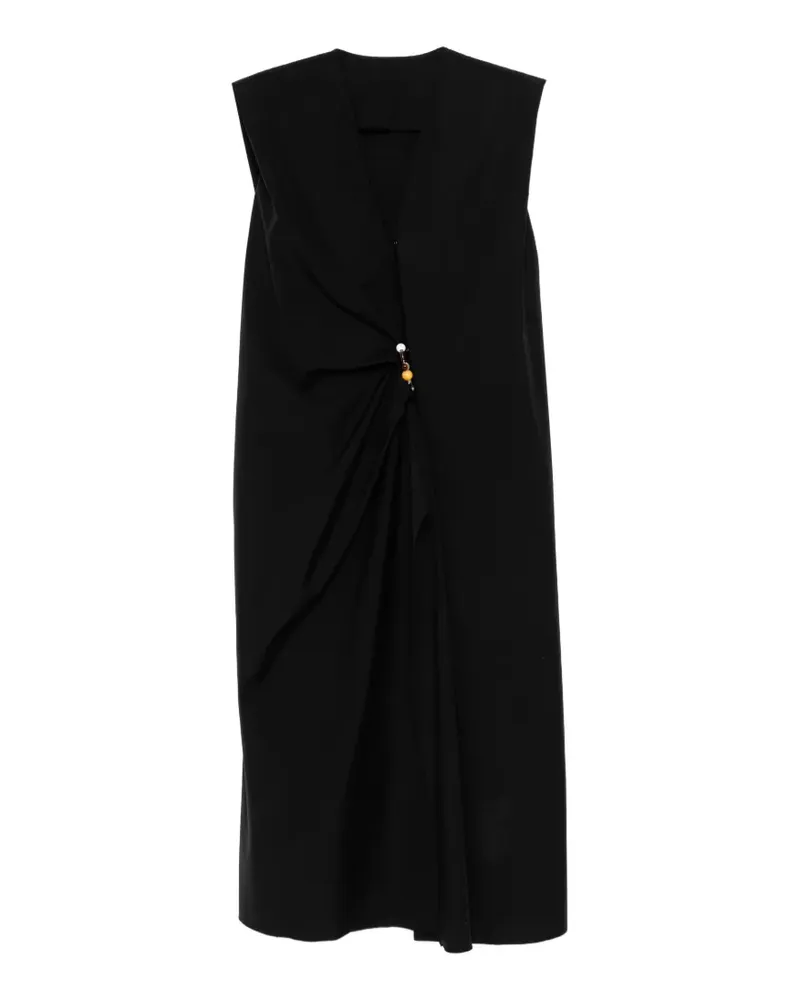JNBY Kleid im Deconstructed-Look mit Perlen - Schwarz Schwarz