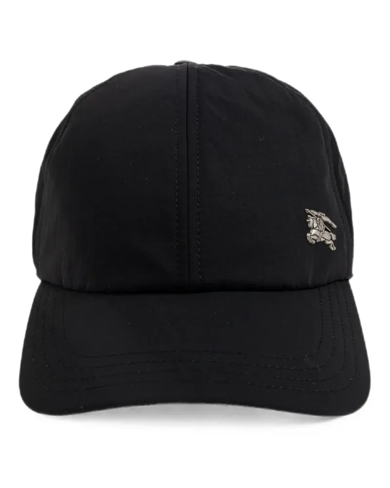 Burberry Baseballkappe mit Metallschild - Schwarz Schwarz