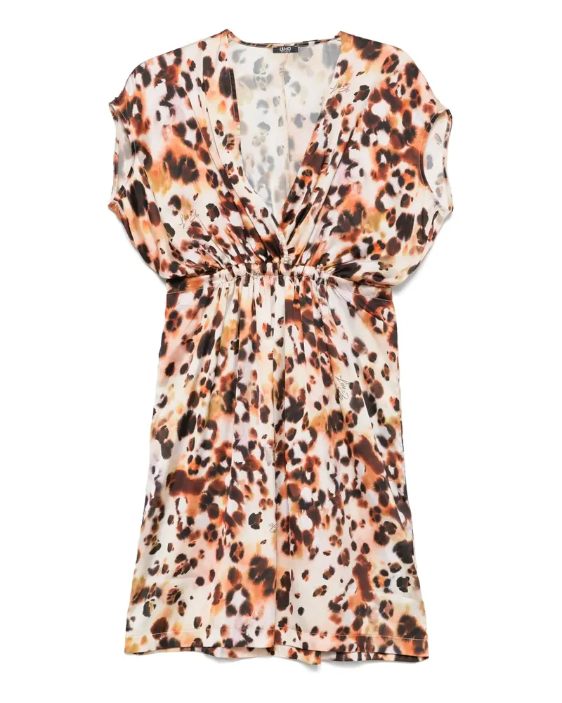 Liu Jo Minikleid mit Animal-Print - Nude Nude
