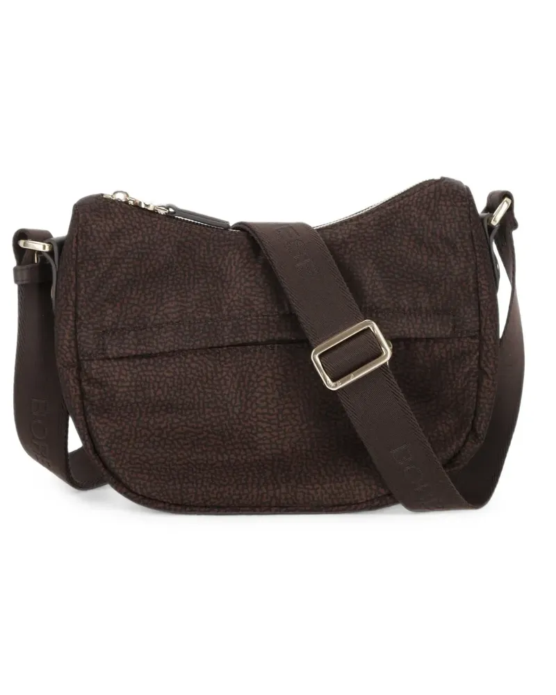 Borbonese B-Club Luna Schultertasche - Braun Braun