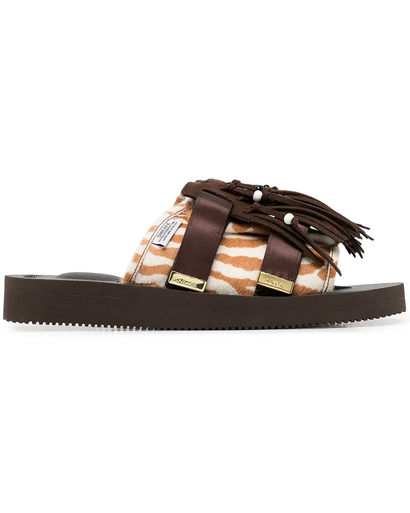 SUICOKE HOTO Sandalen mit Print - Braun Braun
