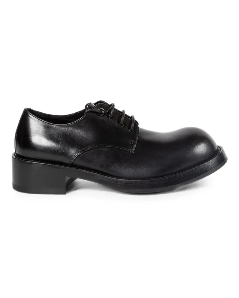 Ann Demeulemeester Derby-Schuhe mit Glanzoptik - Schwarz Schwarz
