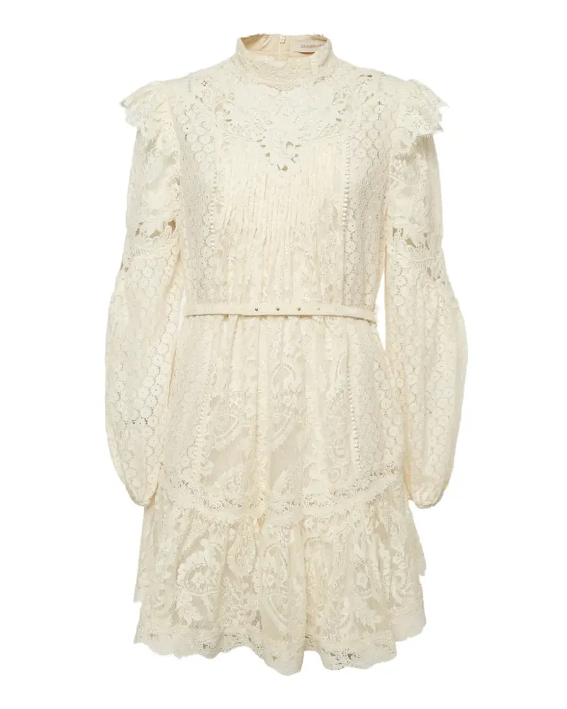 Zimmermann Midikleid mit langen Ärmeln - Nude Nude