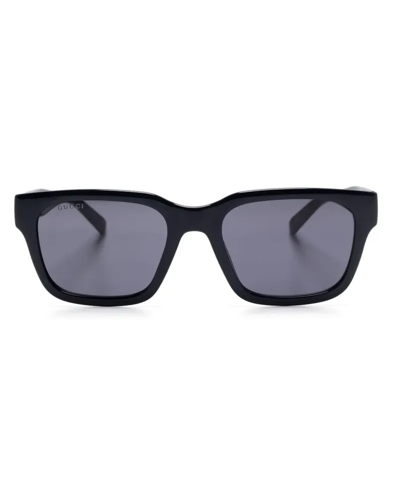Gucci Sonnenbrille mit eckigem Gestell - Blau Blau