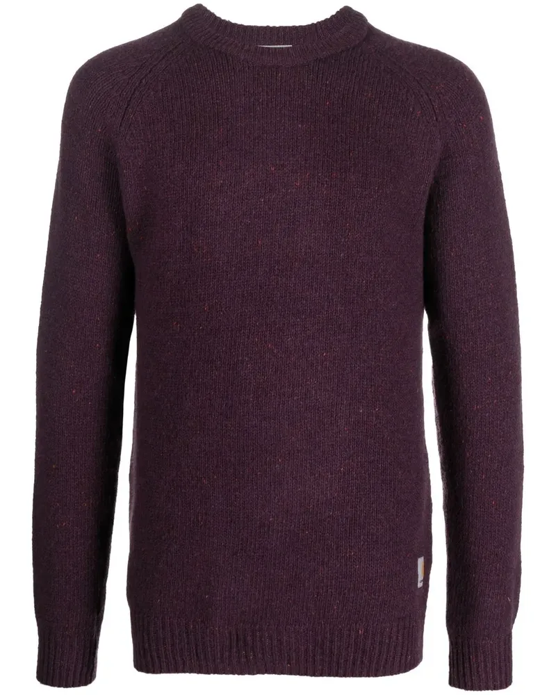 Carhartt WIP Melierter Anglistic Pullover - Violett Violett