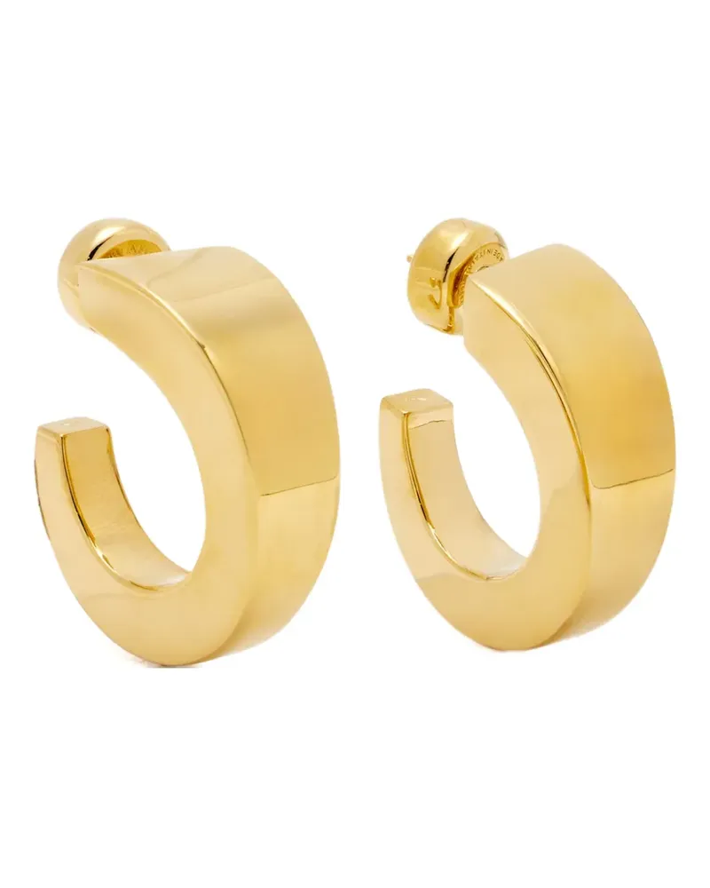 Amina Muaddi Anok goldfarbene Creolen Gold