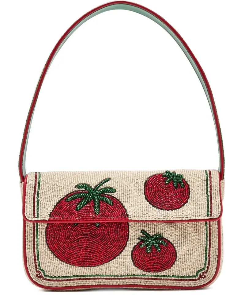 STAUD Tommy Schultertasche mit Tomaten - Nude Nude
