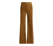 Ausgestellte Cordhose - Braun