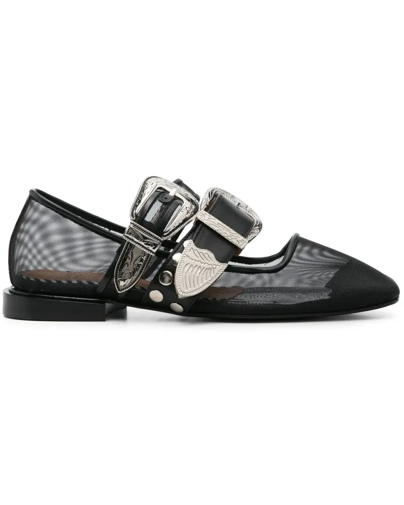 Toga Ballerinas aus Mesh - Schwarz Schwarz