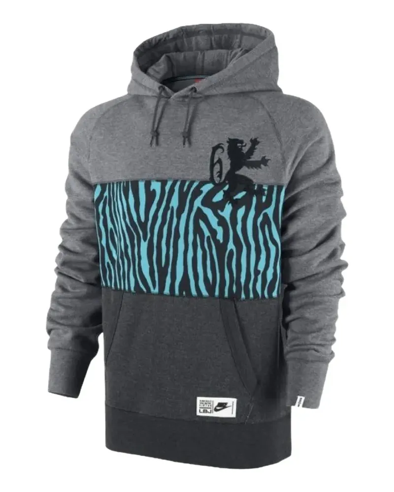 Nike LeBron James Safari-print hoodie - Grau Grau
