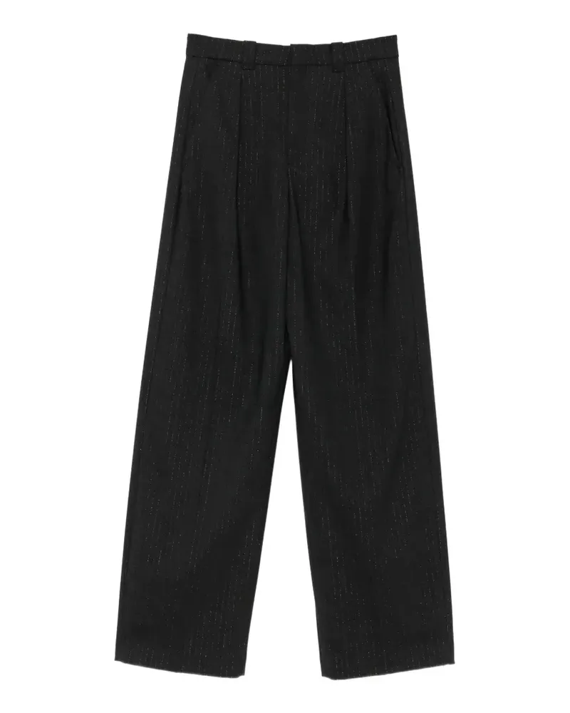 Drykorn Weite Hose mit Nadelstreifen - Grau Grau