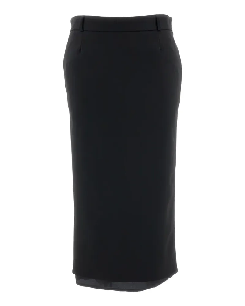 ATTICO pencil midi skirt - Schwarz Schwarz